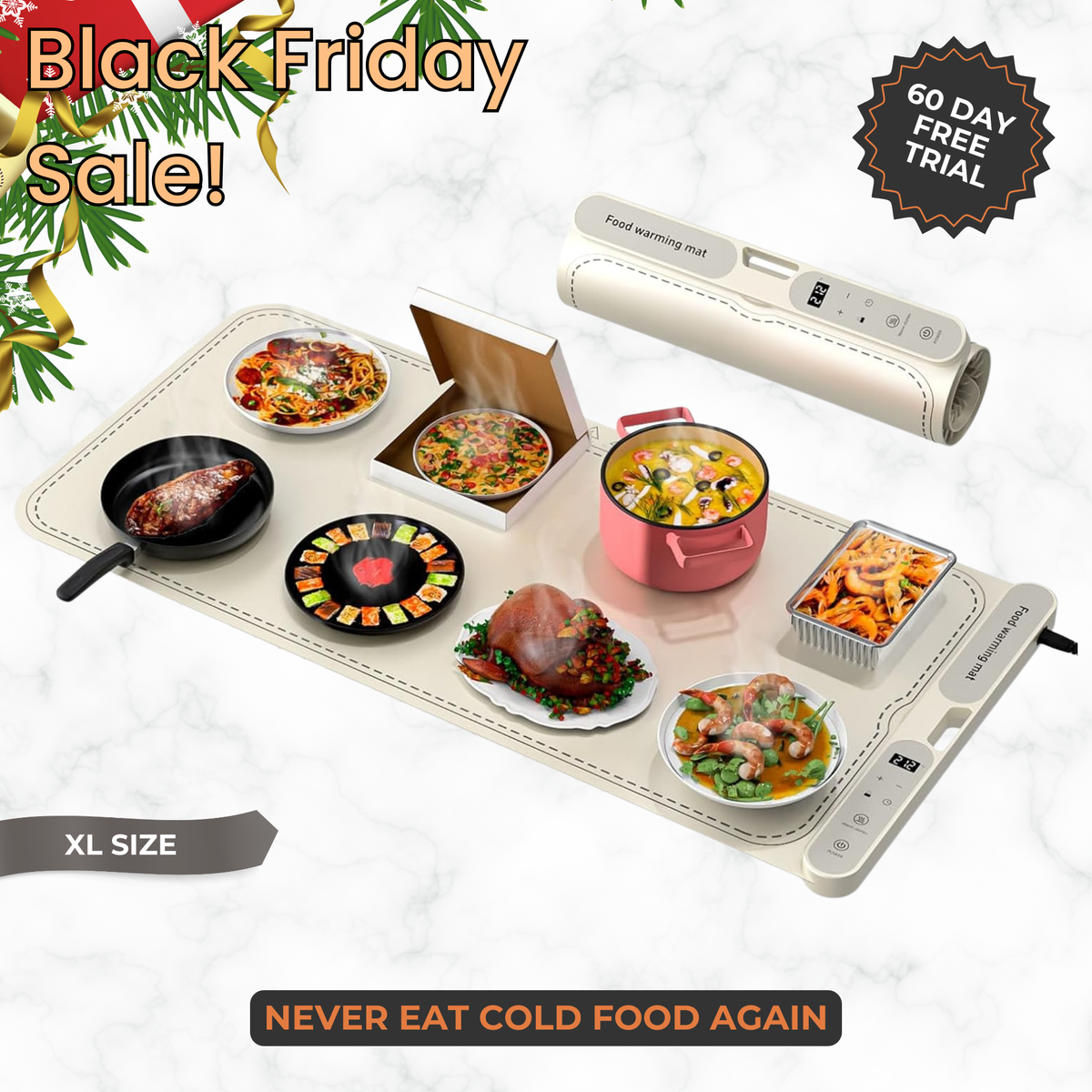 WarmitMat™- Adjustable Food Warming Mat 2.0