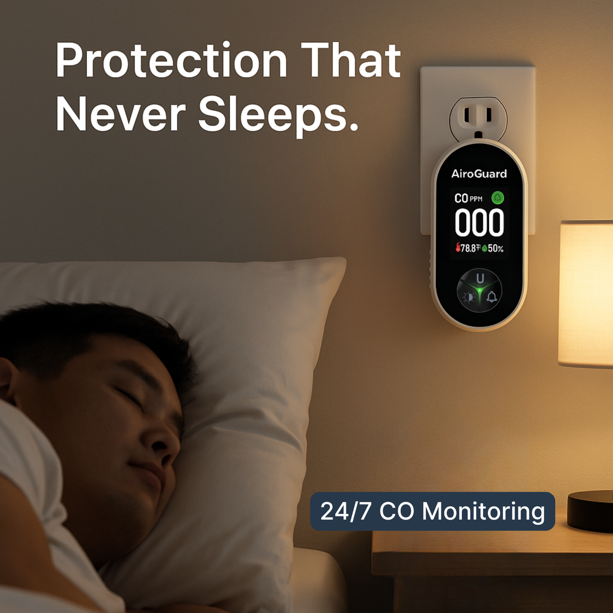 AiroGuard™ - 3-in-1 Carbon Monoxide Detector