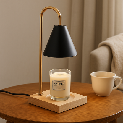 Oak & Iron Flameless Candle Warmer by IllumioGlow®