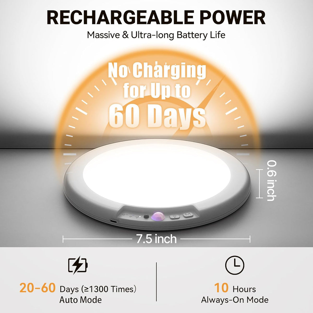 Wireless Rechargeable Ceiling Light