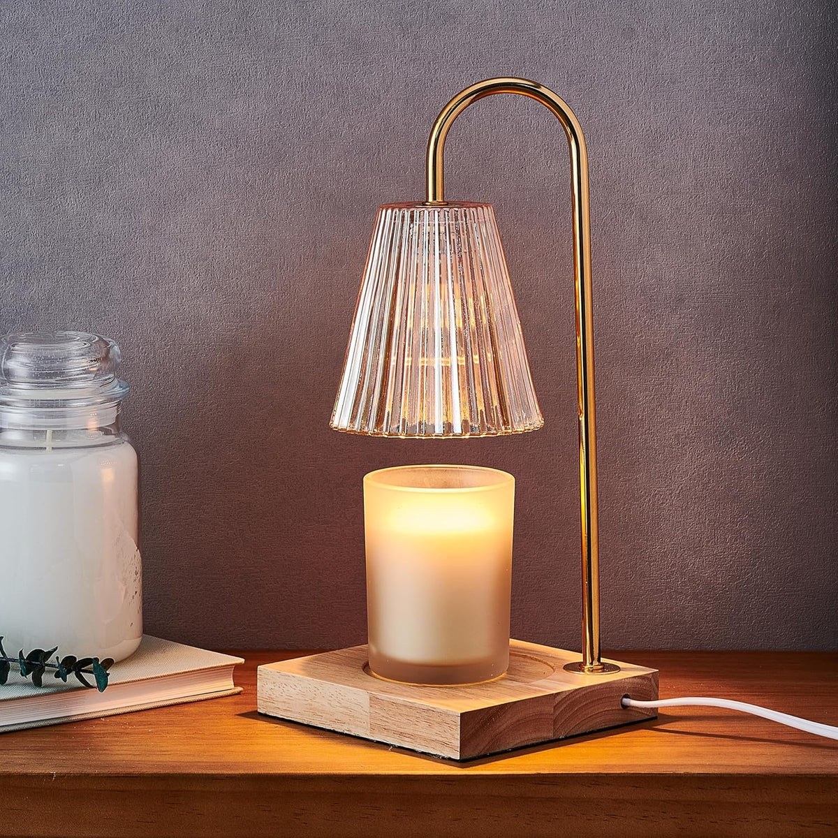 Clarity Oak Candle Warmer