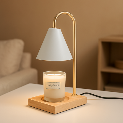 Oak & Iron Flameless Candle Warmer by IllumioGlow®