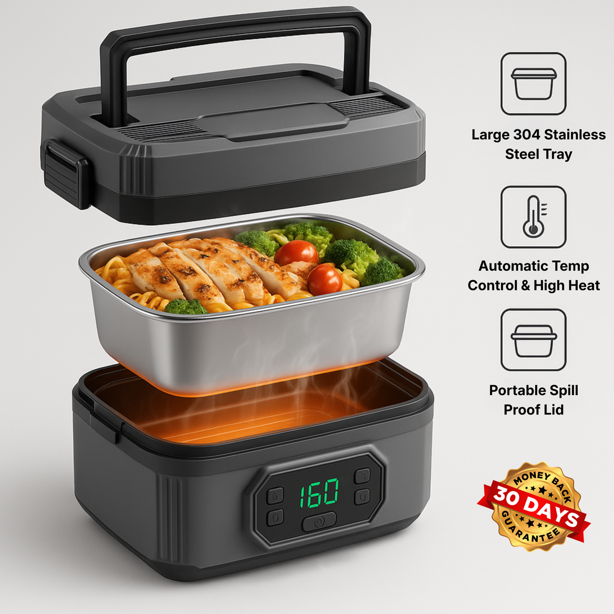 ThermaCase™ - Wireless Self Heating Lunch Box